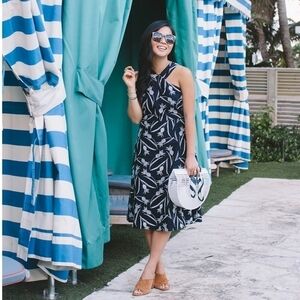 Ann Tylor Embroidered Pineapple dress Sz 8